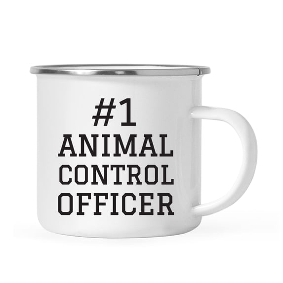 Koyal Wholesale Stainless Steel Campfire Coffee Mug Thank You Gift, #1 Animal Control Officer