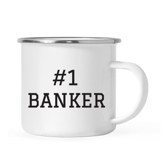 Koyal Wholesale Stainless Steel Campfire Coffee Mug Thank You Gift, #1 Banker