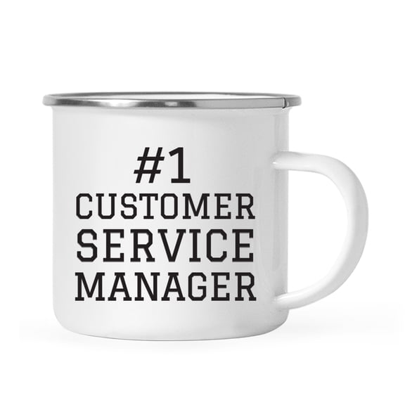 Koyal Wholesale Stainless Steel Campfire Coffee Mug Thank You Gift, #1 Customer Service Manager