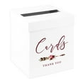 thumbnail image 1 of Koyal Wholesale Sturdy White Wedding Day Card Box Boho Woodland Arrows Wedding Gift Boxes for Cards 10x10x10 Inches, 1 of 5