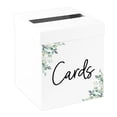 thumbnail image 1 of Koyal Wholesale Sturdy White Wedding Day Card Box Greenery Foliage Wedding Gift Boxes for Cards 10x10x10 Inches, 1 of 5