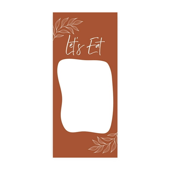 Koyal Wholesale Terracotta Printable Wedding Paper Menu Cards for DIY Printer, Pack of 52