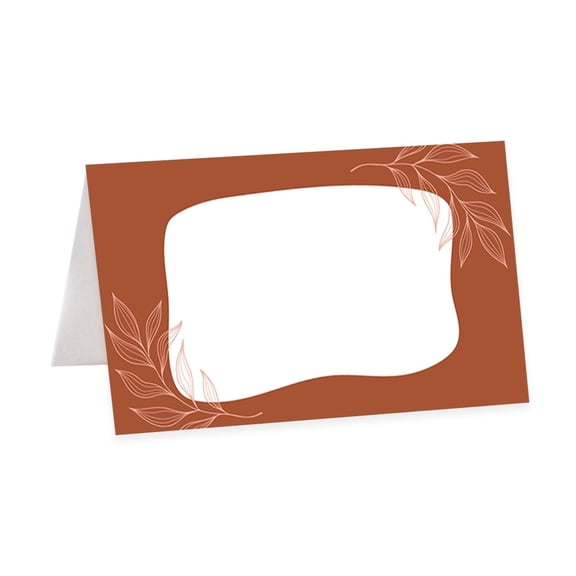 Koyal Wholesale Table Place Cards Terracotta Table Tent Wedding Seating Name 56 Pack