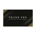 thumbnail image 1 of Koyal Wholesale Thank You For Supporting My Small Business Cards, Black and Gold Design, 100-Pack, 2 x 3.5- Inch, 1 of 5