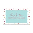 thumbnail image 1 of Koyal Wholesale Thank You For Supporting My Small Business Cards, Confetti Design, 100-Pack, 2 x 3.5- Inch, 1 of 5