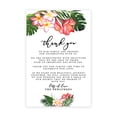 thumbnail image 1 of Koyal Wholesale Tropical Florals Wedding Thank You Place Setting Cards for Table Reception, Dinner Plates, Family, 56-Pk, 1 of 5