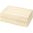 thumbnail image 1 of Koyal Wholesale Unfinished Wood Ring Box With Lid, Ring Bearer Box, Slim Wedding Ring Box, Rustic Proposal, 1 of 5