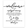 thumbnail image 1 of Koyal Wholesale Unplugged Ceremony Large Wedding Canvas Guestbook Alternative,We Invite You To Be Fully Present, 1 of 4