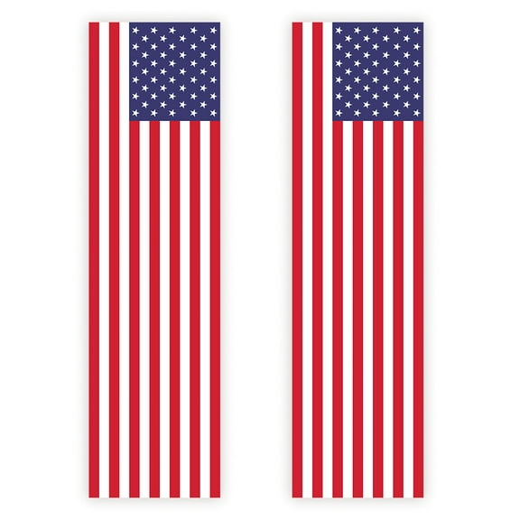 Koyal Wholesale Vertical American Flag 4th of July Decorations, Indoor & Outdoor Patriotic Banners, Pack-2