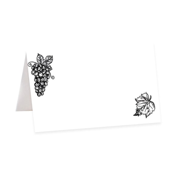 Koyal Wholesale Vineyard Table Tent Place Cards for Wedding Party Tables, Seating Name Place Cards, 56 Pack