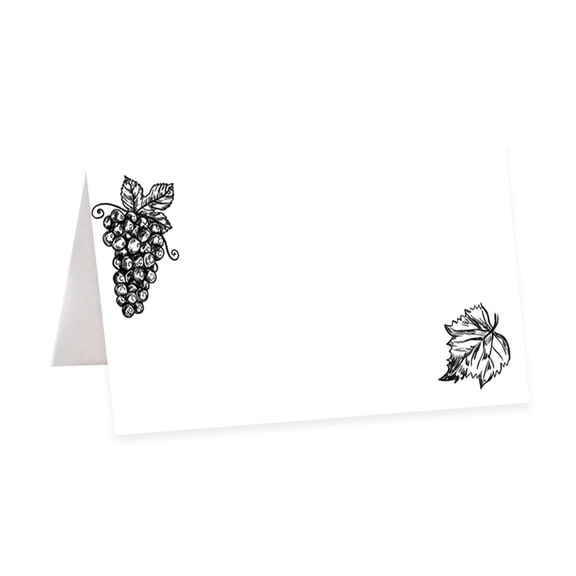 Koyal Wholesale Vineyard Table Tent Place Cards for Wedding Party Tables, Seating Name Place Cards, 56 Pack