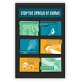 thumbnail image 1 of Koyal Wholesale Vinyl Adhesive Virus Disease Prevention 12x18-Inch Poster, Stop Spread of Germs Waterproof Signs, 1 of 5