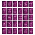thumbnail image 1 of Koyal Wholesale Violet Cobalt Wedding Signs Bundle Set for Ceremony, Reception Decor Signage, 8.5 x 11", 30-Pack, 1 of 5