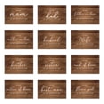 thumbnail image 1 of Koyal Wholesale Wedding Day Gift Cards Set with Envelopes Set of 12, Rustic Wood, 1 of 5