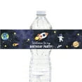thumbnail image 1 of Koyal Wholesale Welcome To My Birthday Party Outer Space Birthday Waterproof Water Bottle Labels, Astronaut Theme, 1 of 5