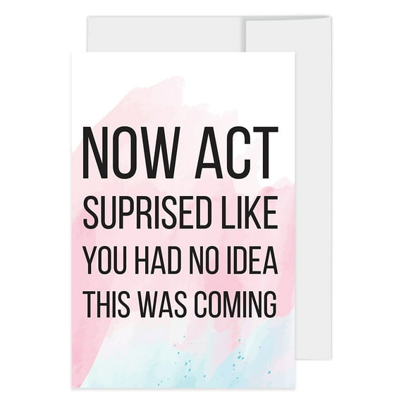 Koyal Wholesale Will You Be My Bridesmaid Proposal Cards with Envelopes, Set of 16 Act Surprised Like You Had No Idea