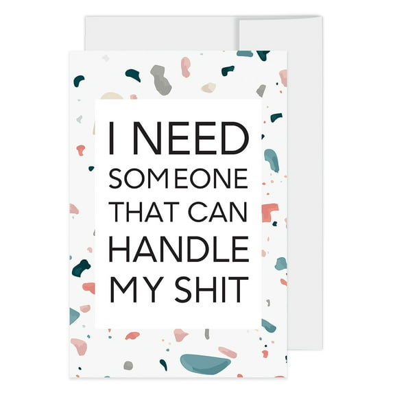 Koyal Wholesale Will You Be My Bridesmaid Proposal Cards with Envelopes, Set of 16 Colorful Terrazzo 4 x 6-inch Cards