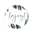 thumbnail image 1 of Koyal Wholesale Winter Snowy Woodland Forest Watercolor, Round Stickers, Enjoy!, 40-Pack, 1 of 5