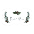 thumbnail image 1 of Koyal Wholesale Winter Woodland Forest Watercolor Baby Shower, Fancy Frame Label Stickers, Thank You, 36-Pack, 1 of 3