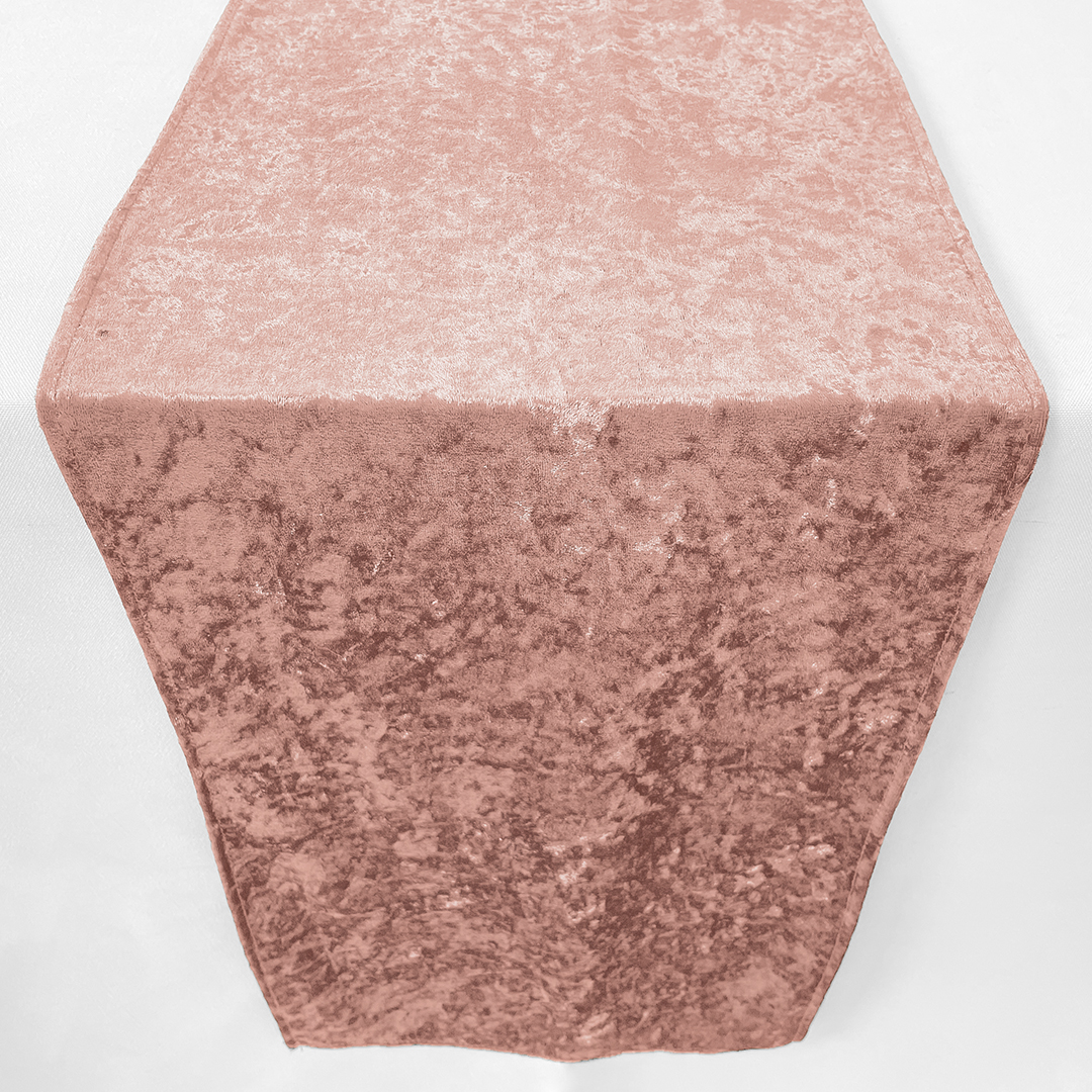 Koyal Wholesale XL Premium Crushed Velvet Table Runner, 20 X 120 inch