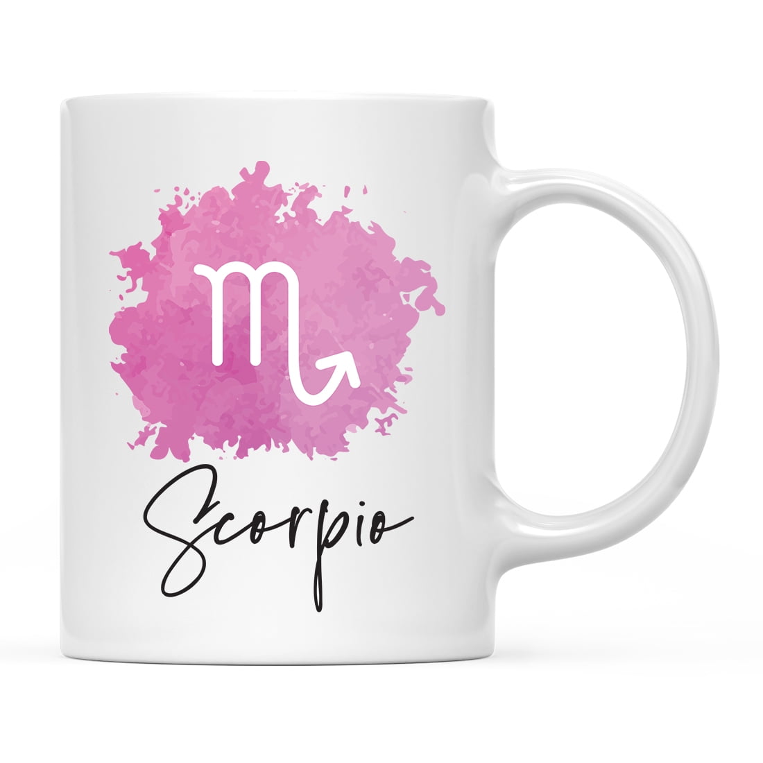 Koyal Wholesale Zodiac Sign Ceramic Coffee Mug, Scorpio Sign Symbol