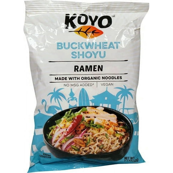 Koyo Buckwheat Shoyu Raman - 2.1 oz Pack of 4