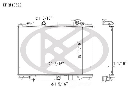 Koyorad A13622 Radiator