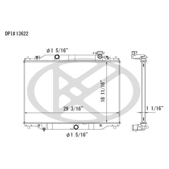 Koyo Cooling Aluminum Core Radiator