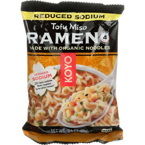Koyo Foods Organic Tofu and Miso Ramen Noodles, 2 Ounce -- 12 per case.