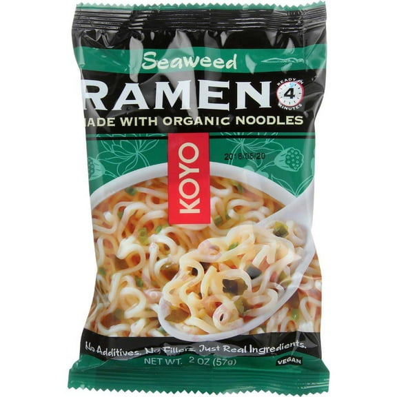 Koyo Foods Seaweed Dry Ramen Noodles, 2 Ounce -- 12 per case.
