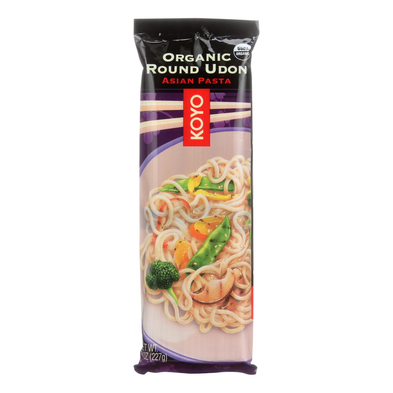 Koyo Organic Round Udon Asian Pasta, 8 Oz