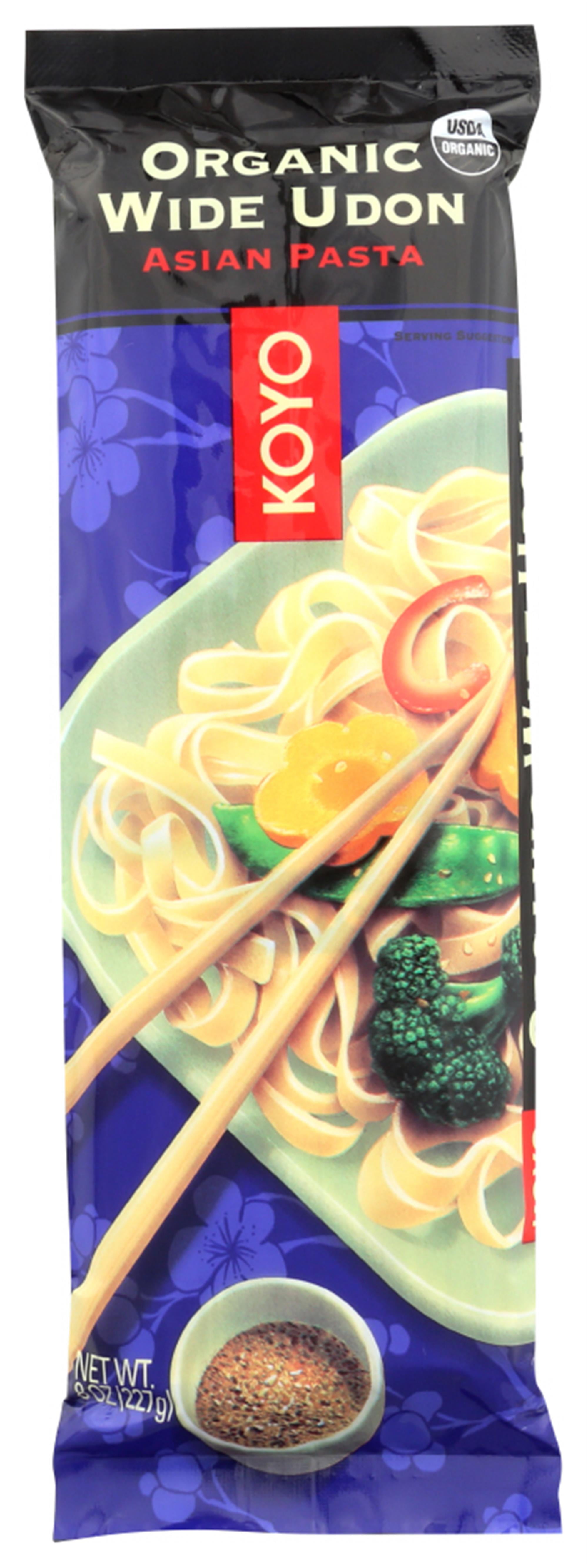 Koyo Organic Wide Udon Asian Pasta, 8 Oz