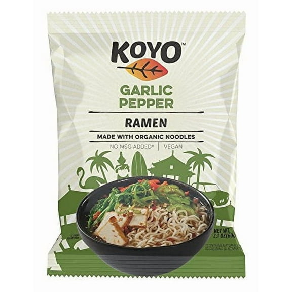 Koyo Ramen Garlic Pepper -- 2.1 oz Pack of 3