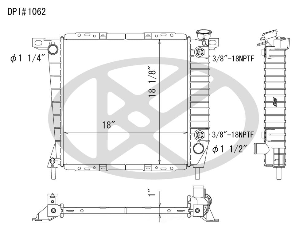 Koyorad A1062 Radiator