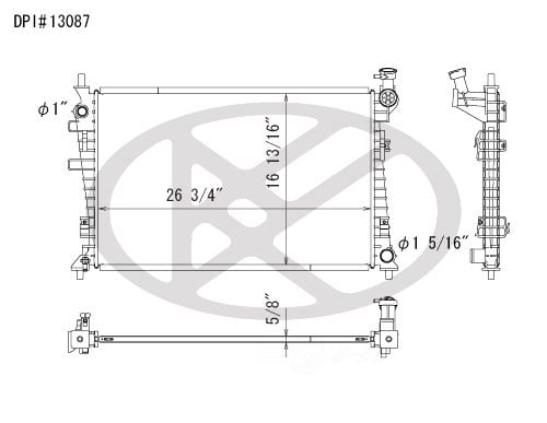Koyorad A13087 Radiator