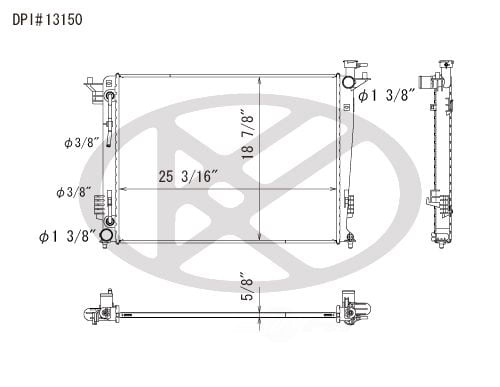 Koyorad A13150 Radiator