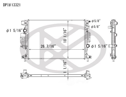 Koyorad A13321 Radiator