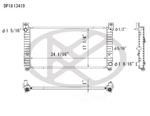 Koyorad A13419 Radiator