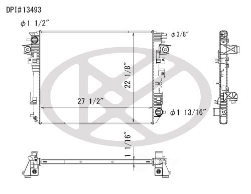 Koyorad A13493 Radiator