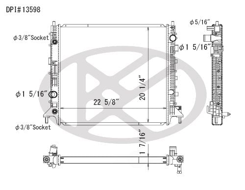 Koyorad A13598 Radiator
