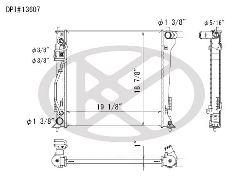 Koyorad A13607 Radiator