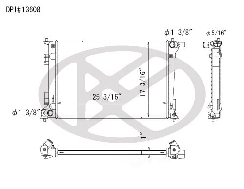 Koyorad A13608 Radiator