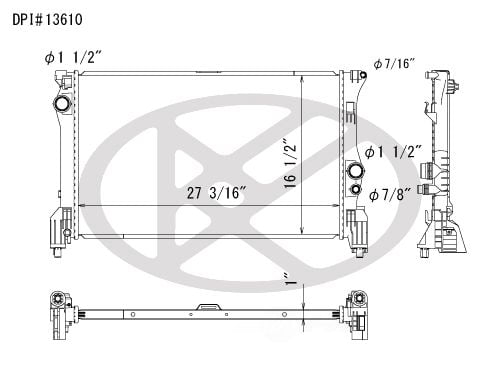 Koyorad A13610 Radiator