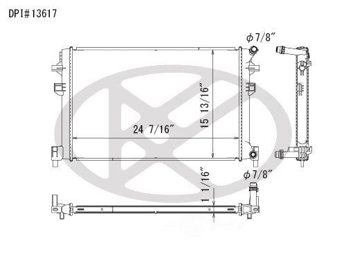 Koyorad A13617 Radiator