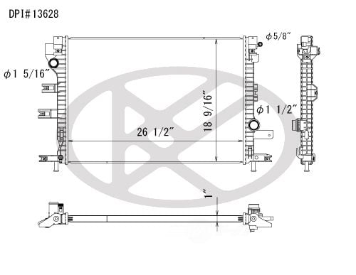 Koyorad A13628 Radiator