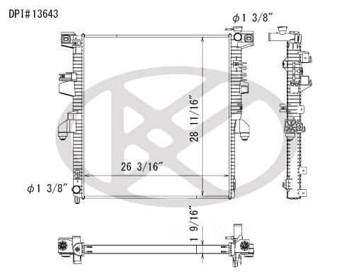 Koyorad A13643 Radiator