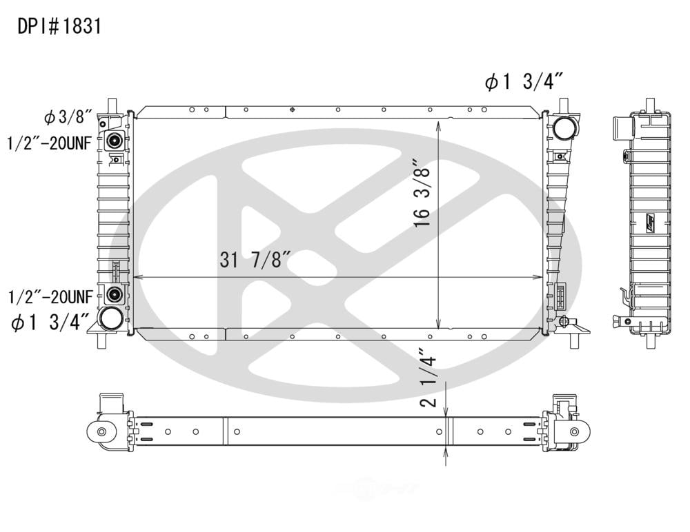 Koyorad A1831 Radiator