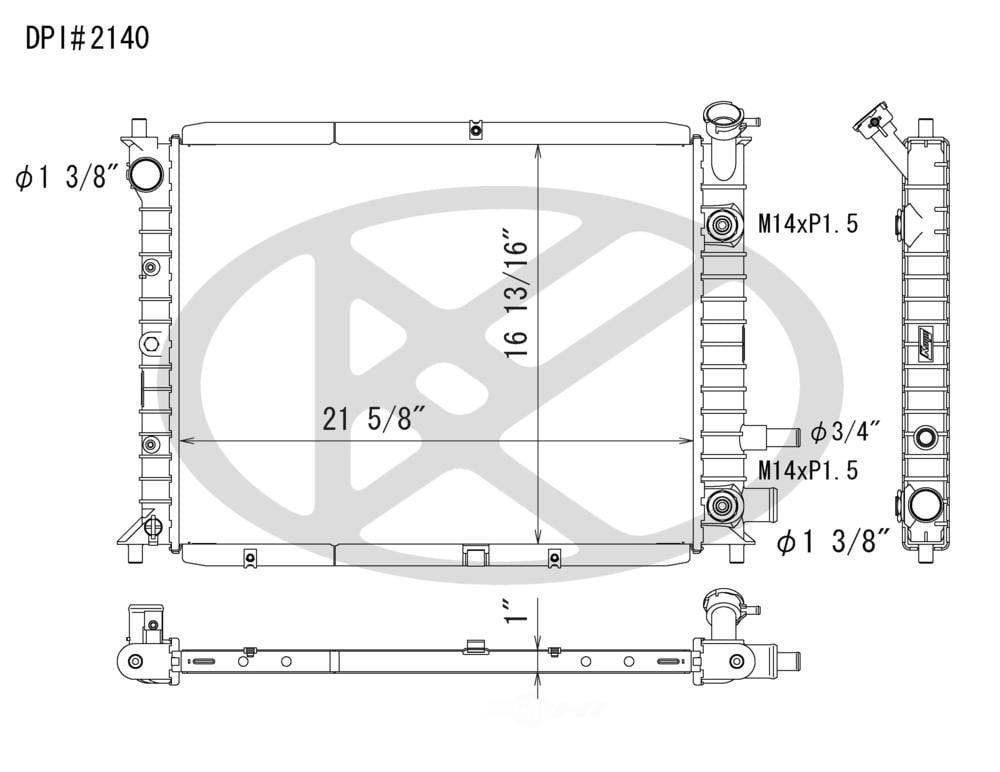 Koyorad A2140 Radiator