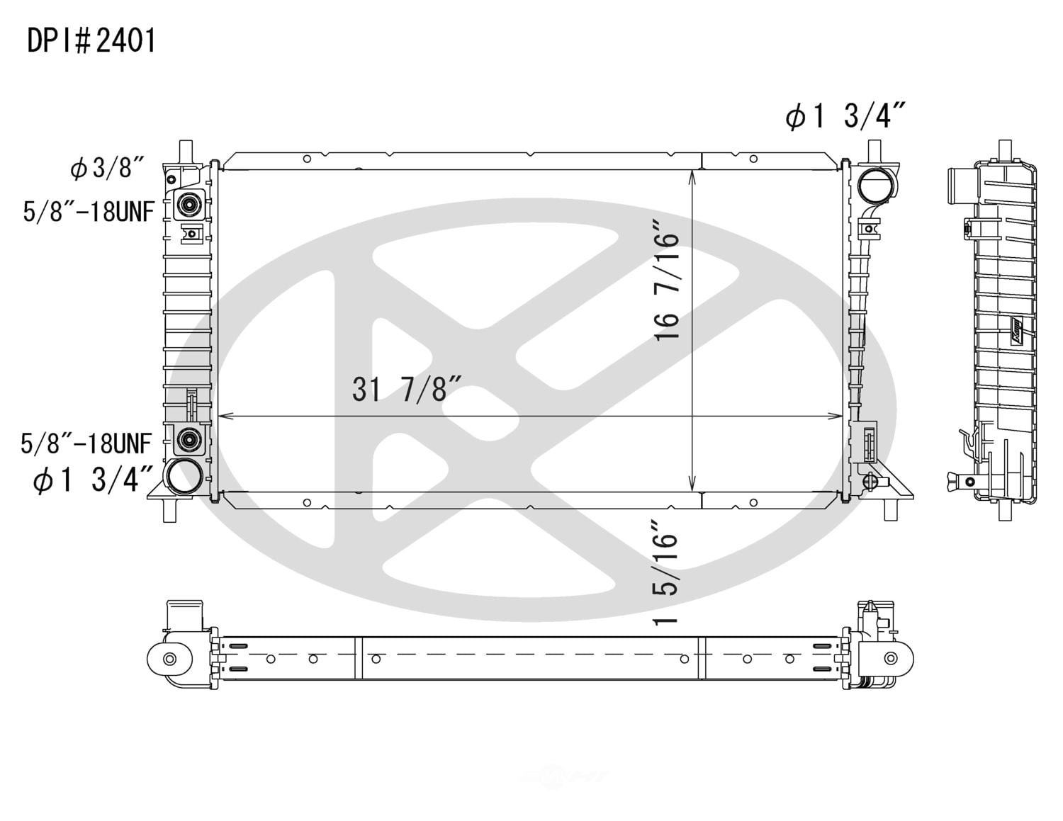 Koyorad A2401 Radiator