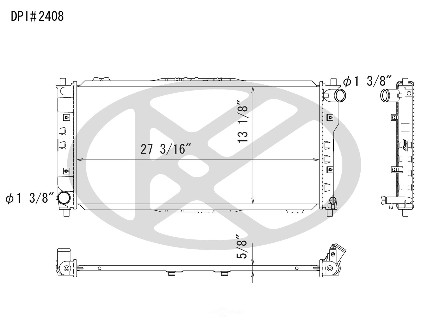 Koyorad A2408 Radiator